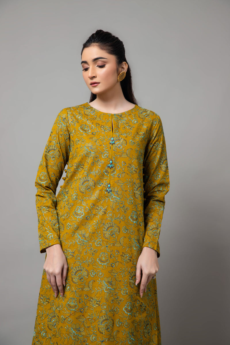 EMBROIDERED SLUB KHADDAR 2 PCS (UNSTITCHED)