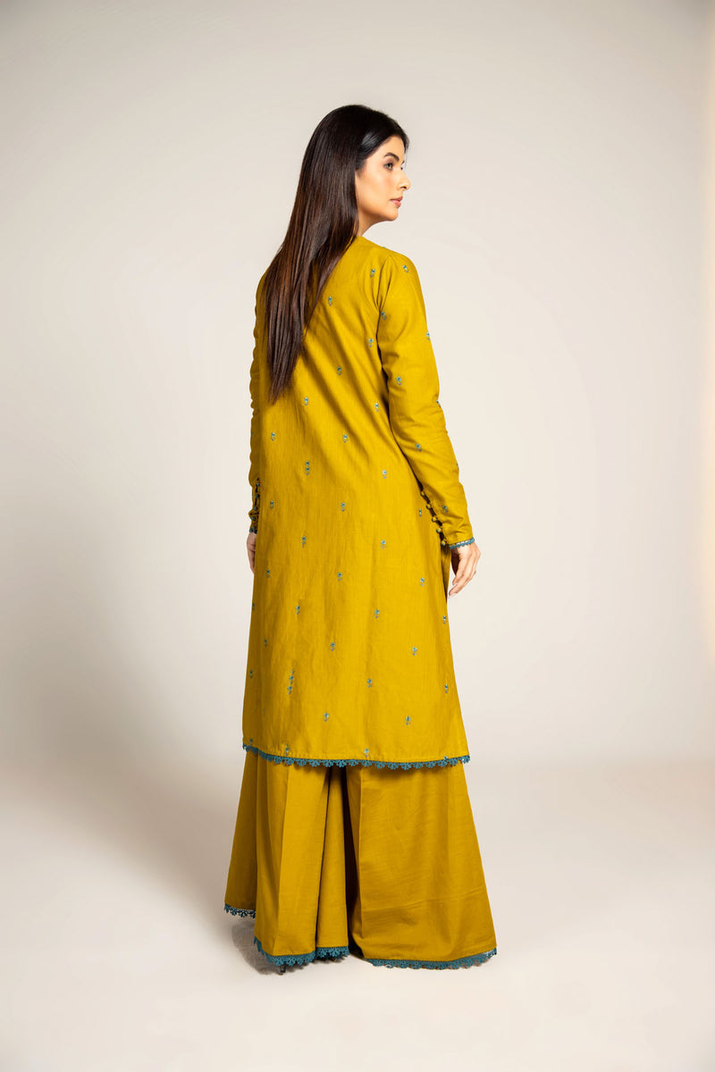 EMBROIDERED SLUB KHADDAR 2 PCS (UNSTITCHED)