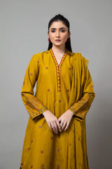 EMBROIDERED SLUB KHADDAR 3 PCS (UNSTITCHED)