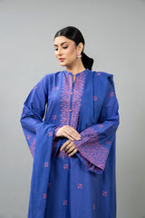 EMBROIDERED SLUB KHADDAR 3 PCS (UNSTITCHED)