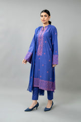 EMBROIDERED SLUB KHADDAR 3 PCS (UNSTITCHED)