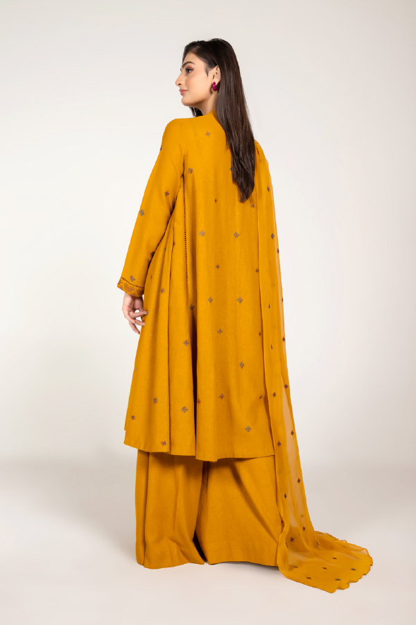 EMBROIDERED COTTON KARANDI  3 PCS (UNSTITCHED)