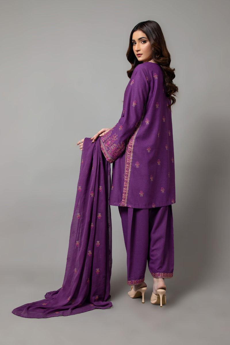 EMBROIDERED KARANDI LAWN 3 PCS (UNSTITCHED)