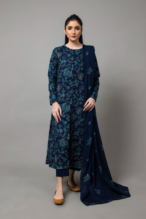EMBROIDERED KARANDI LAWN 3 PCS (UNSTITCHED)