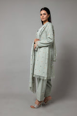 EMBROIDERED COTTON KARANDI  3 PCS (UNSTITCHED)