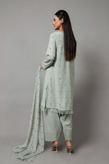EMBROIDERED COTTON KARANDI  3 PCS (UNSTITCHED)