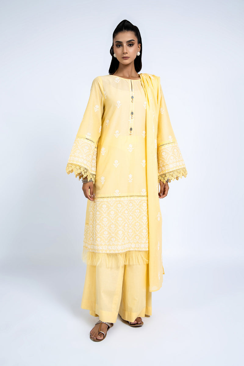 EMBROIDERED LAWN 3 PCS (UNSTITCHED)