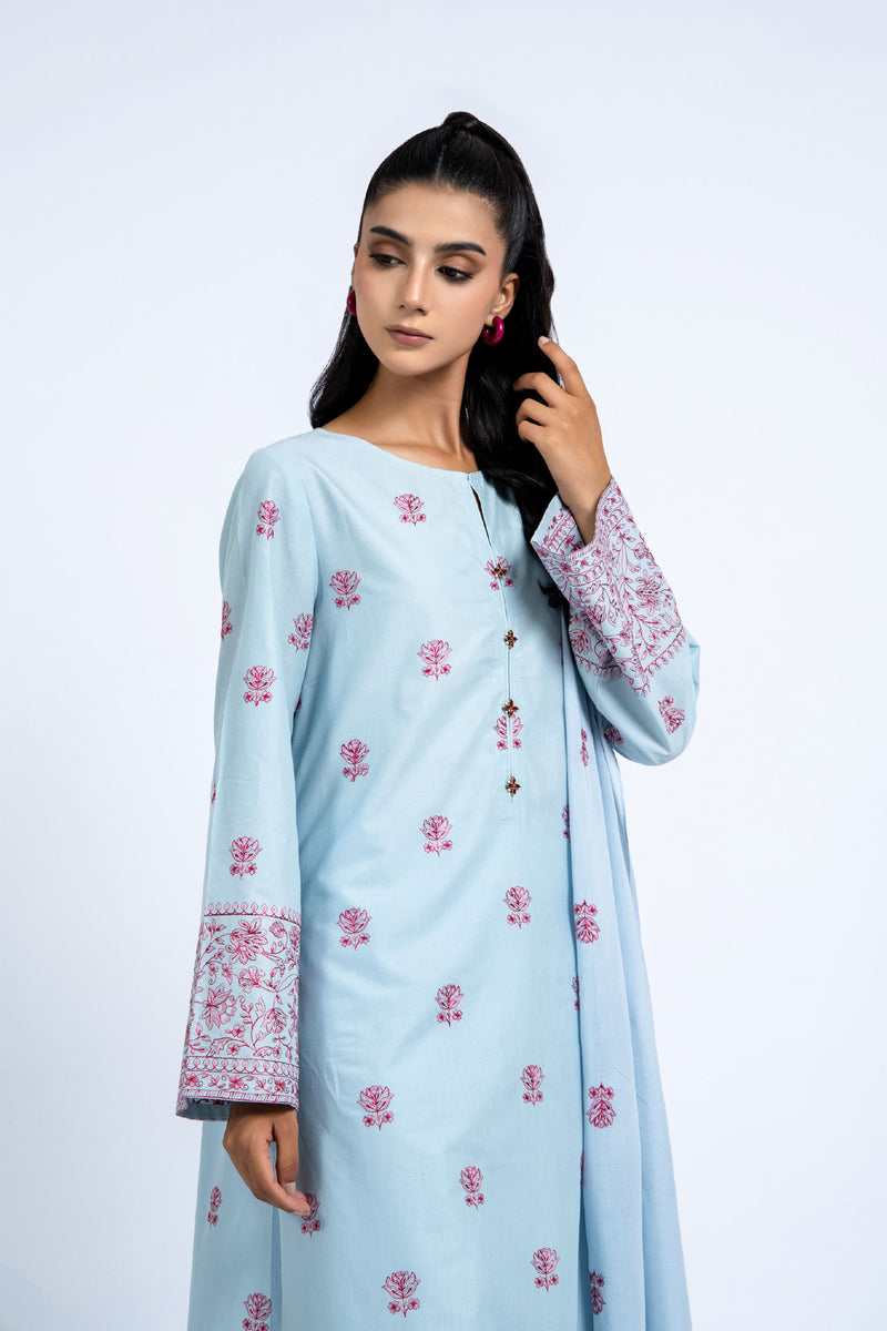 EMBROIDERED LAWN 3 PCS (UNSTITCHED)