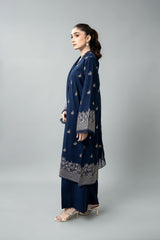 EMBROIDERED SLUB KHADDAR 3 PCS (UNSTITCHED)