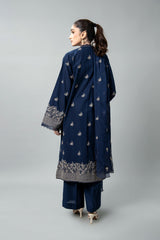 EMBROIDERED SLUB KHADDAR 3 PCS (UNSTITCHED)