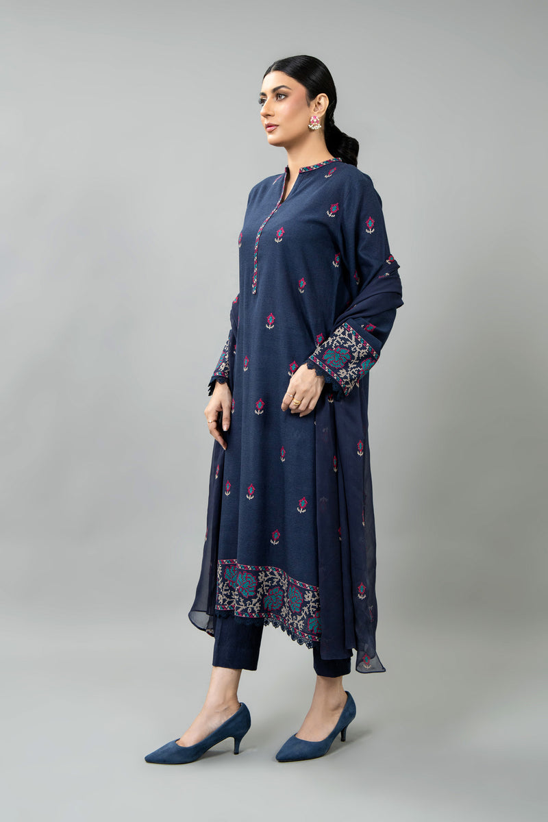 EMBROIDERED KARANDI LAWN 3 PCS (UNSTITCHED)