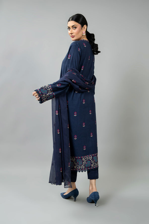 EMBROIDERED KARANDI LAWN 3 PCS (UNSTITCHED)