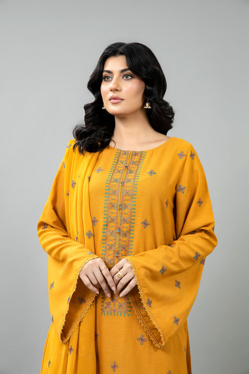 EMBROIDERED  KARANDI LAWN 3 PCS (UNSTITCHED)