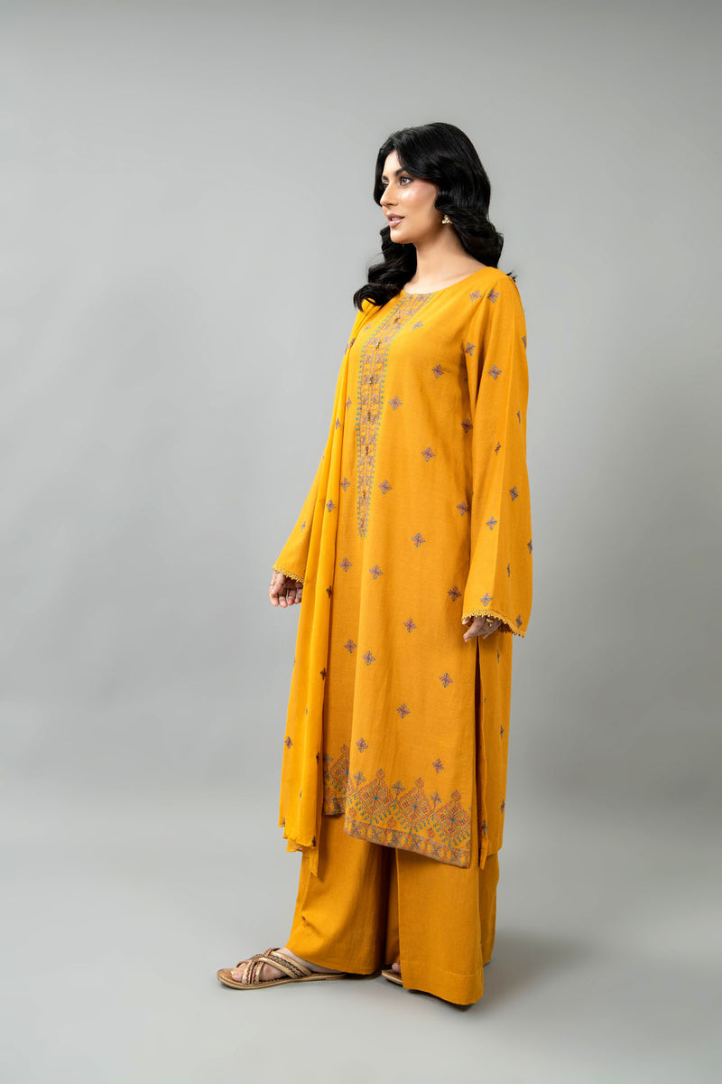 EMBROIDERED  KARANDI LAWN 3 PCS (UNSTITCHED)