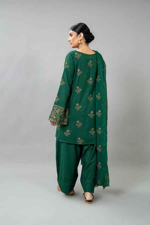 EMBROIDERED KARANDI LAWN 3 PCS (UNSTITCHED)
