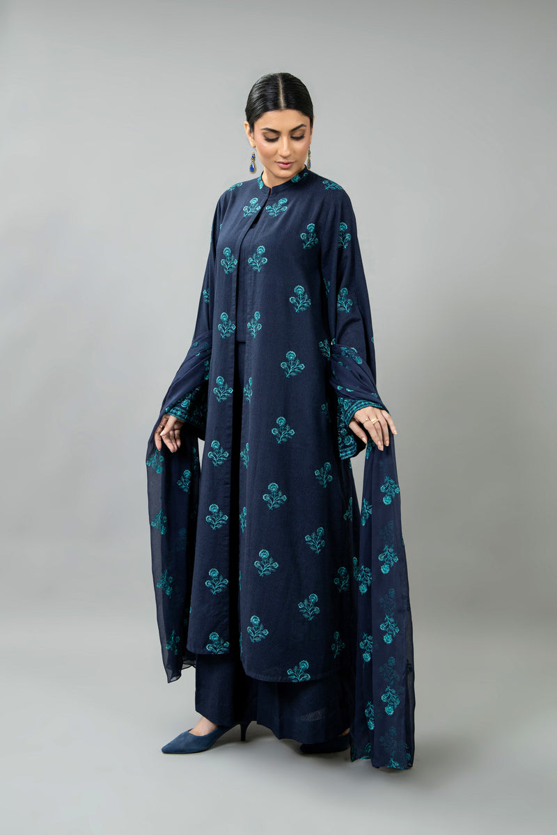 EMBROIDERED KARANDI LAWN 3 PCS (UNSTITCHED)