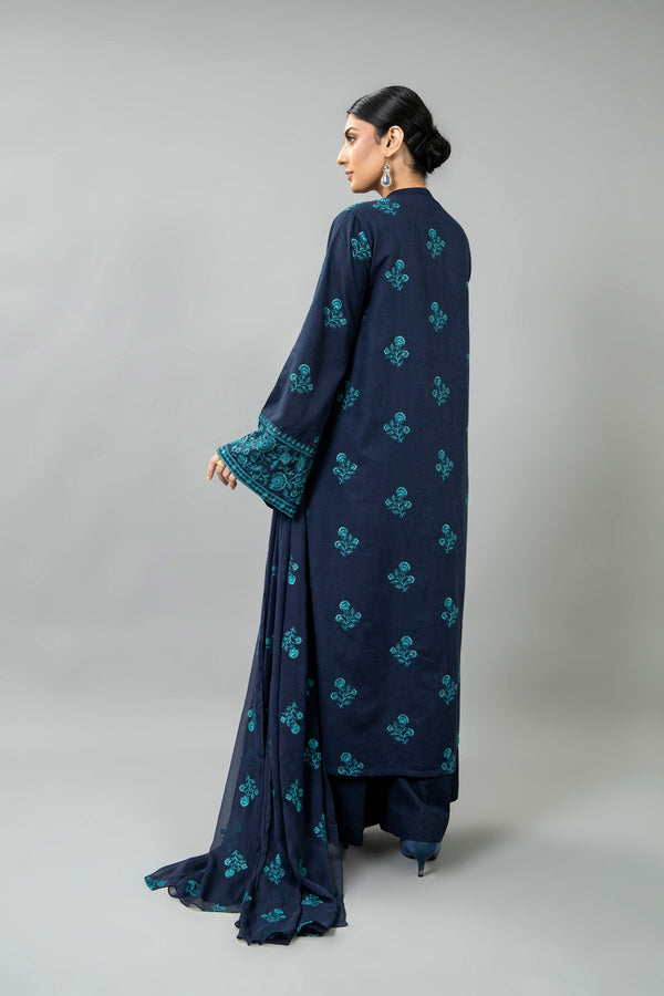 EMBROIDERED KARANDI LAWN 3 PCS (UNSTITCHED)