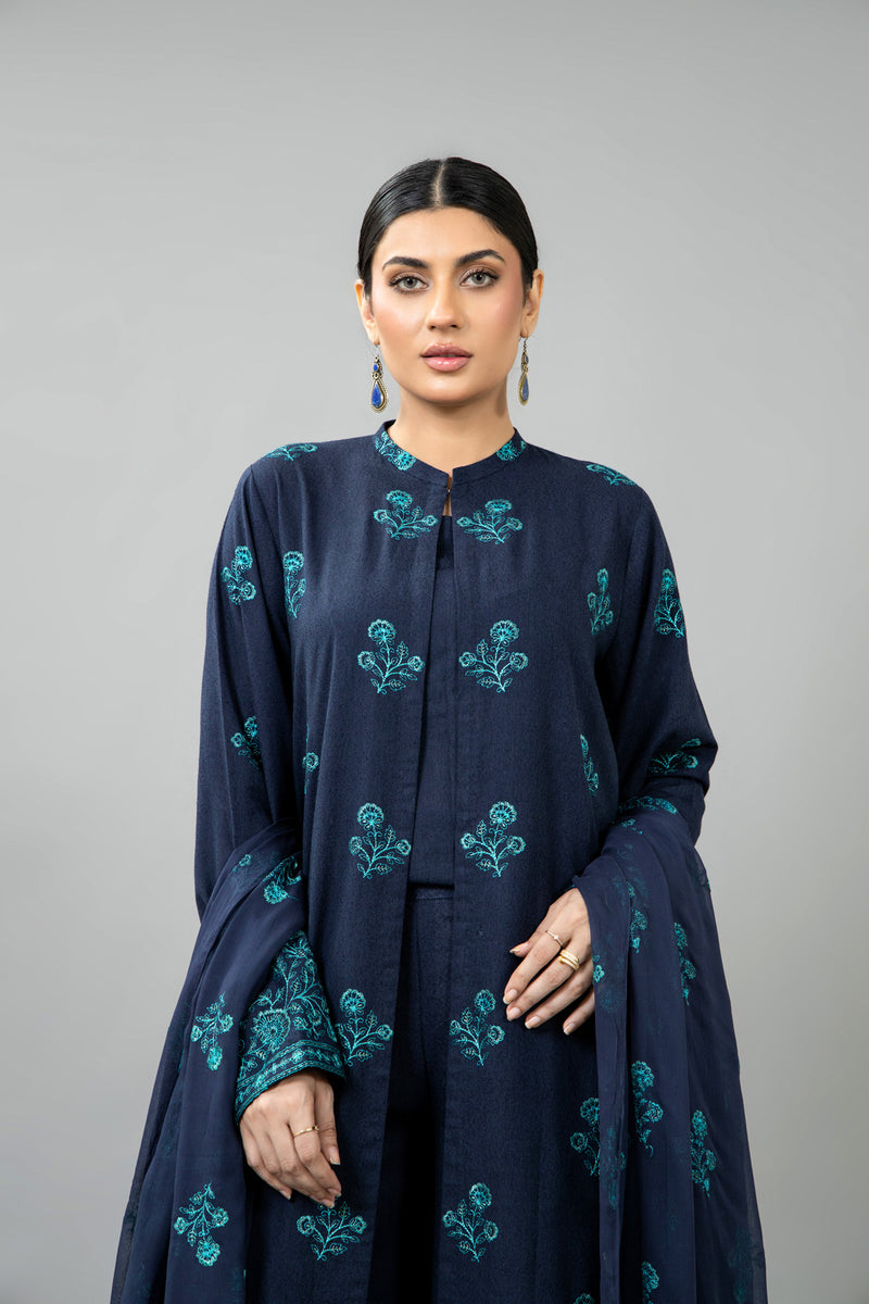 EMBROIDERED KARANDI LAWN 3 PCS (UNSTITCHED)
