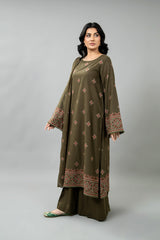 EMBROIDERED SLUB KHADDAR 3 PCS (UNSTITCHED)