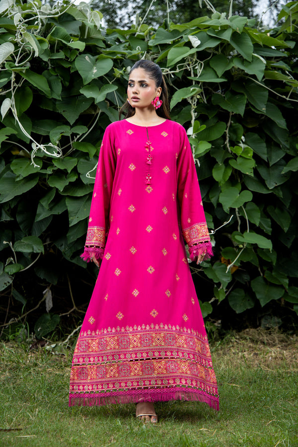 EMBROIDERED & SHEESHA WORK SLUB KHADDAR 2 PCS (UNSTITCHED)