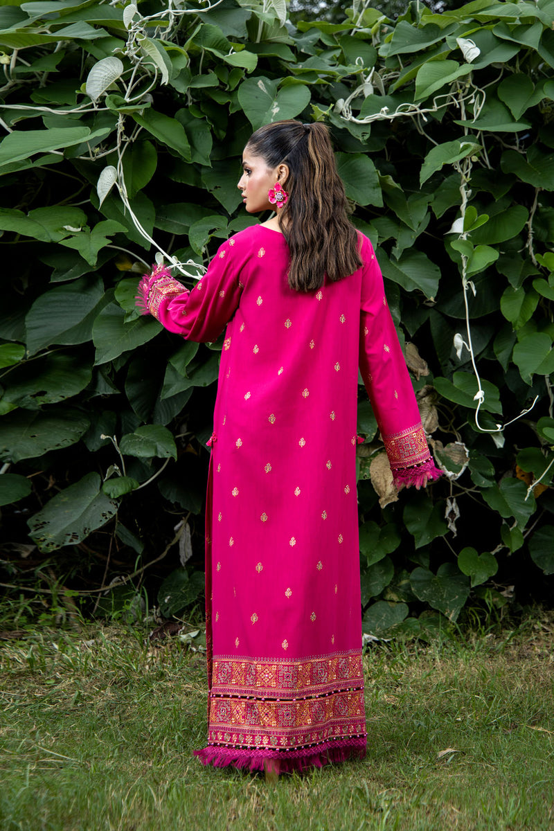 EMBROIDERED & SHEESHA WORK SLUB KHADDAR 2 PCS (UNSTITCHED)