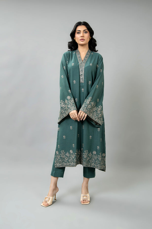 EMBROIDERED  KARANDI LAWN 2 PCS (UNSTITCHED)