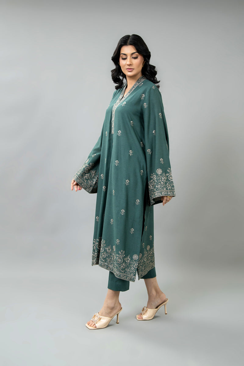 EMBROIDERED  KARANDI LAWN 2 PCS (UNSTITCHED)