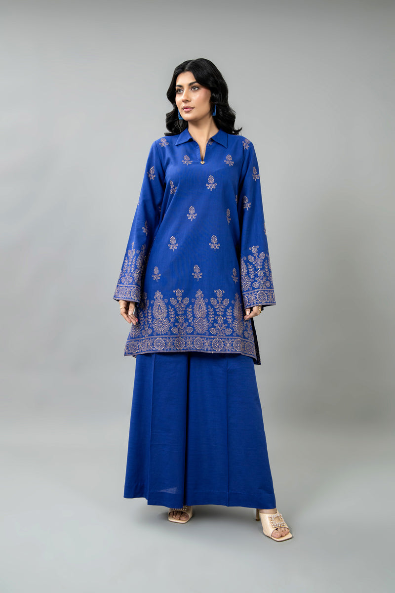 EMBROIDERED SLUB KHADDAR 2 PCS (UNSTITCHED)