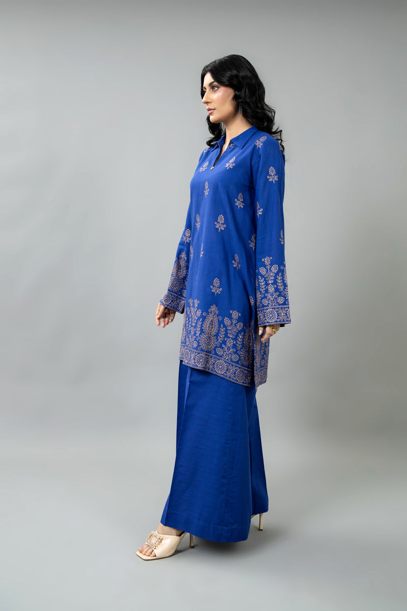 EMBROIDERED SLUB KHADDAR 2 PCS (UNSTITCHED)