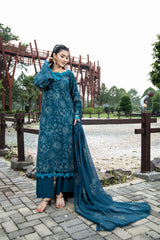 EMBROIDERED SLUB KHADDAR 3 PCS (UNSTITCHED)