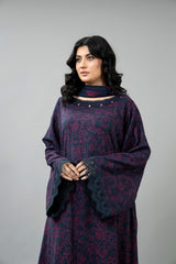 EMBROIDERED COTTON KARANDI 3 PCS (UNSTITCHED)