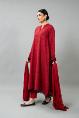 EMBROIDERED COTTON KARANDI 3 PCS (UNSTITCHED)