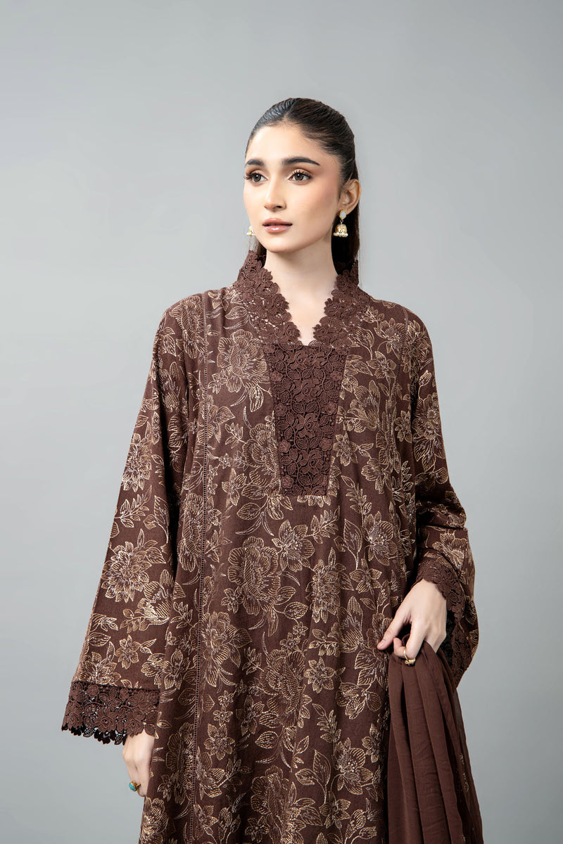 EMBROIDERED  KARANDI LAWN 3 PCS (UNSTITCHED)