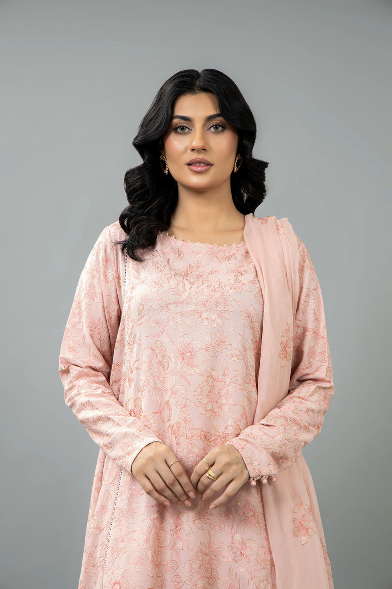 EMBROIDERED KARANDI LAWN 3 PCS (UNSTITCHED)