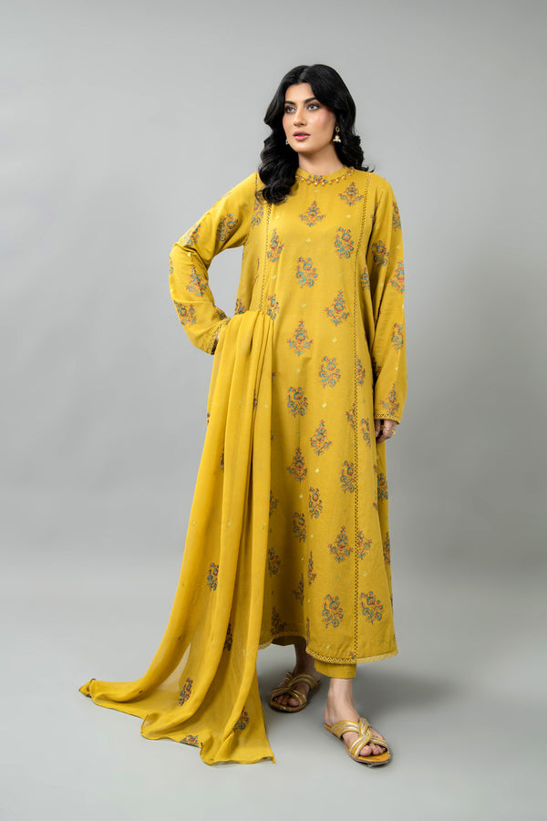EMBROIDERED KARANDI LAWN 3 PCS (UNSTITCHED)