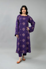 EMBROIDERED COTTON KARANDI 2 PCS (UNSTITCHED)