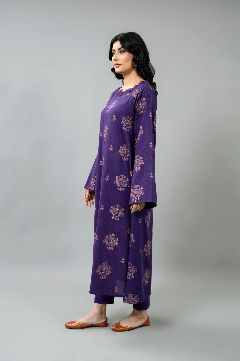 EMBROIDERED COTTON KARANDI 2 PCS (UNSTITCHED)