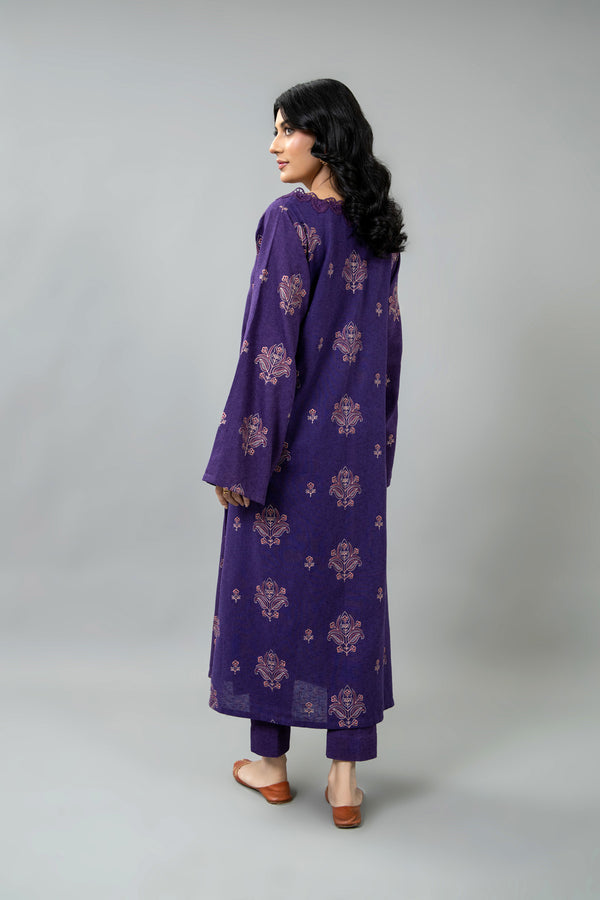 EMBROIDERED COTTON KARANDI 2 PCS (UNSTITCHED)