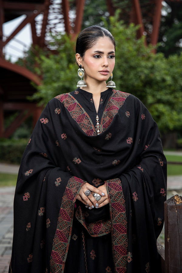 EMBROIDERED KARANDI LAWN SHAWL 1 PCS