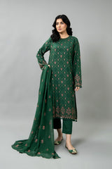 EMBROIDERED KARANDI LAWN 3 PCS (UNSTITCHED)