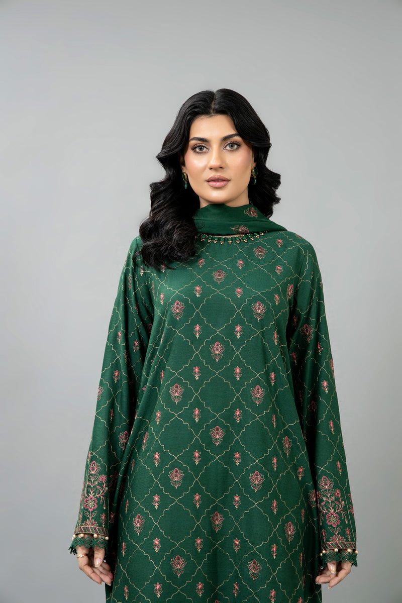 EMBROIDERED KARANDI LAWN 3 PCS (UNSTITCHED)