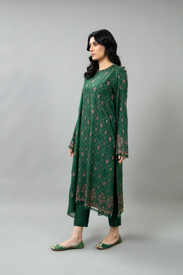 EMBROIDERED KARANDI LAWN 3 PCS (UNSTITCHED)