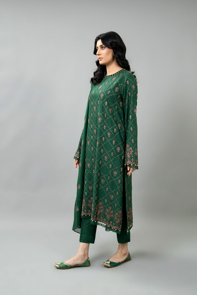 EMBROIDERED KARANDI LAWN 3 PCS (UNSTITCHED)