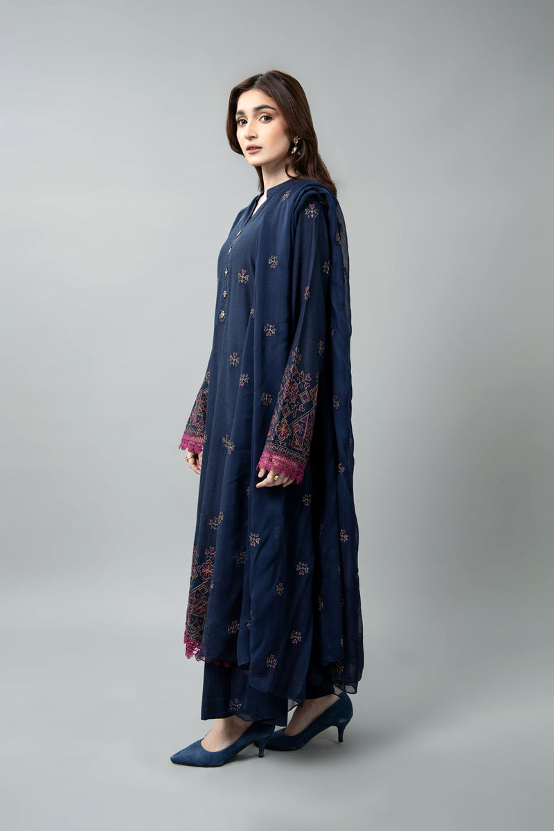 EMBROIDERED  KARANDI LAWN 3 PCS (UNSTITCHED)