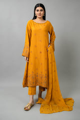 EMBROIDERED  KARANDI LAWN 3 PCS (UNSTITCHED)