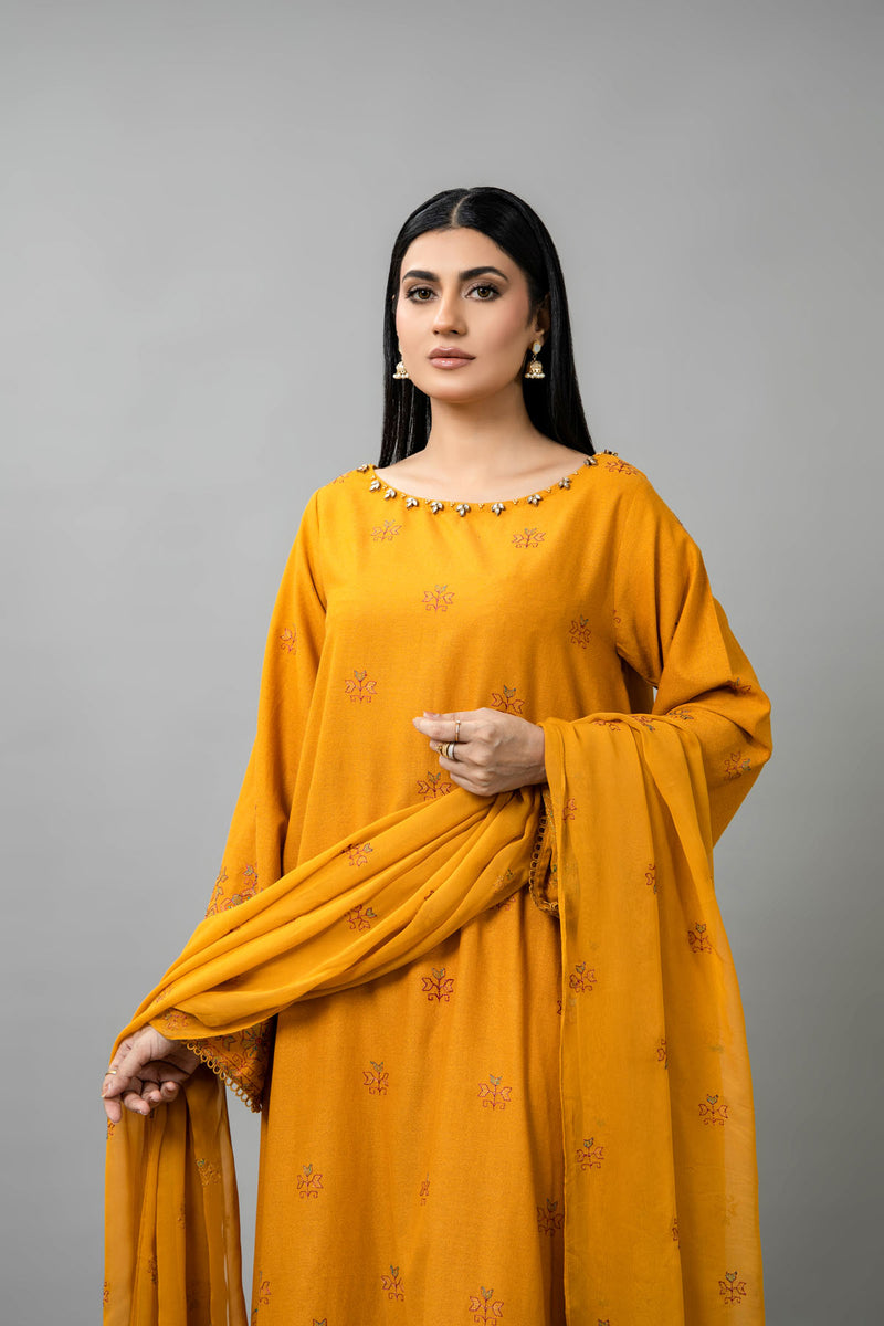 EMBROIDERED  KARANDI LAWN 3 PCS (UNSTITCHED)