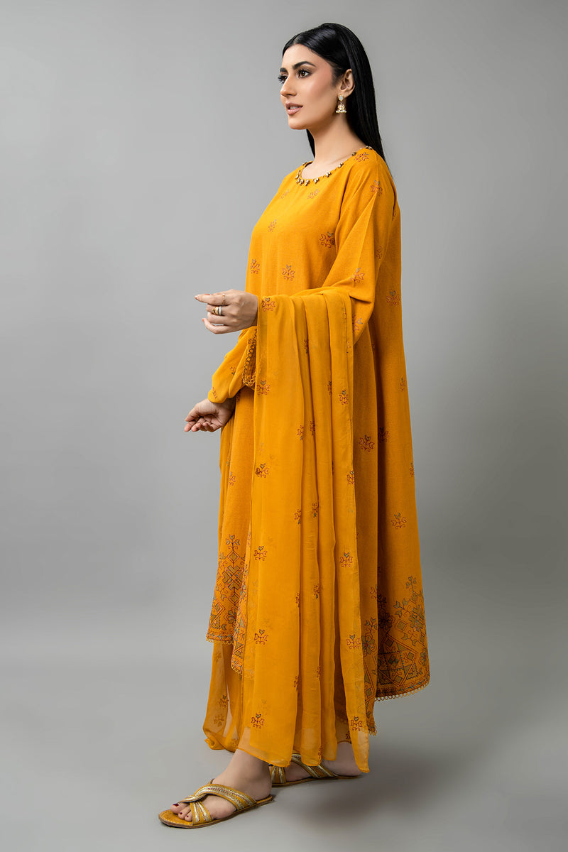 EMBROIDERED  KARANDI LAWN 3 PCS (UNSTITCHED)