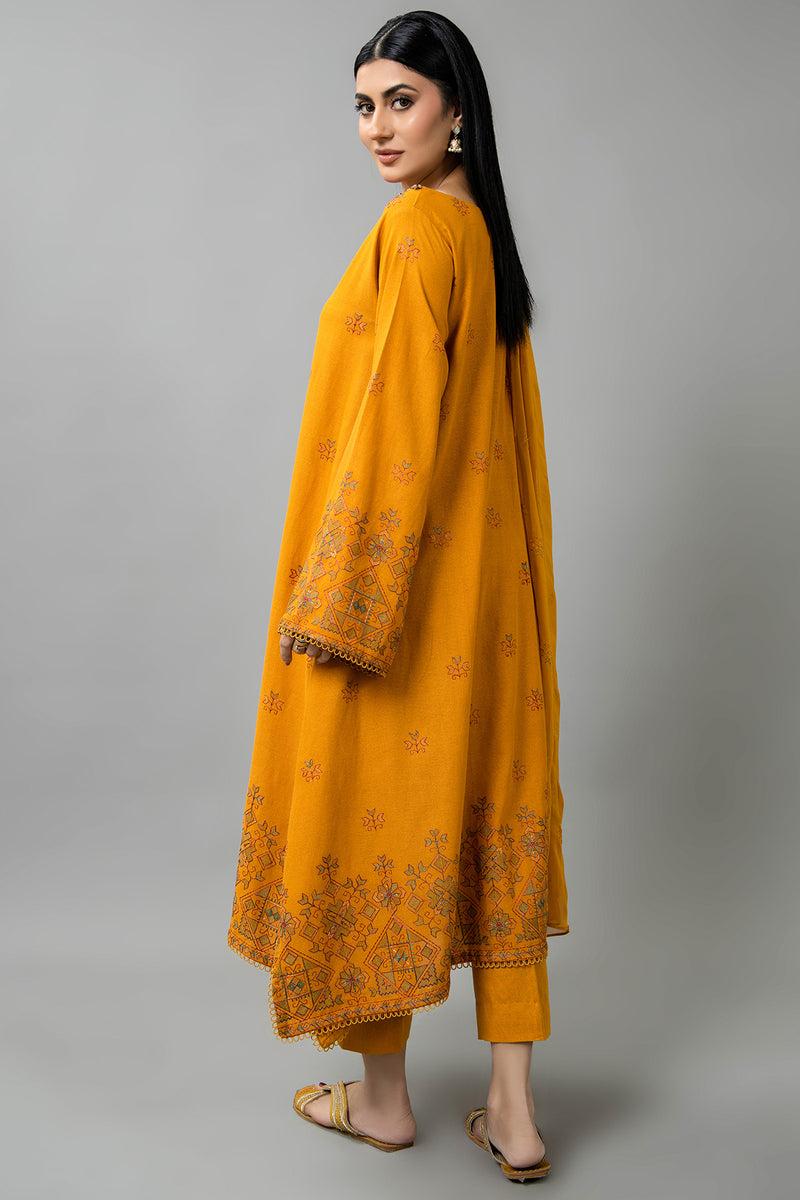 EMBROIDERED  KARANDI LAWN 3 PCS (UNSTITCHED)