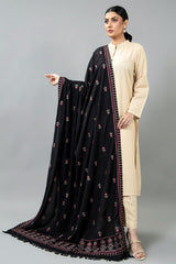 EMBROIDERED KARANDI LAWN SHAWL 1 PCS