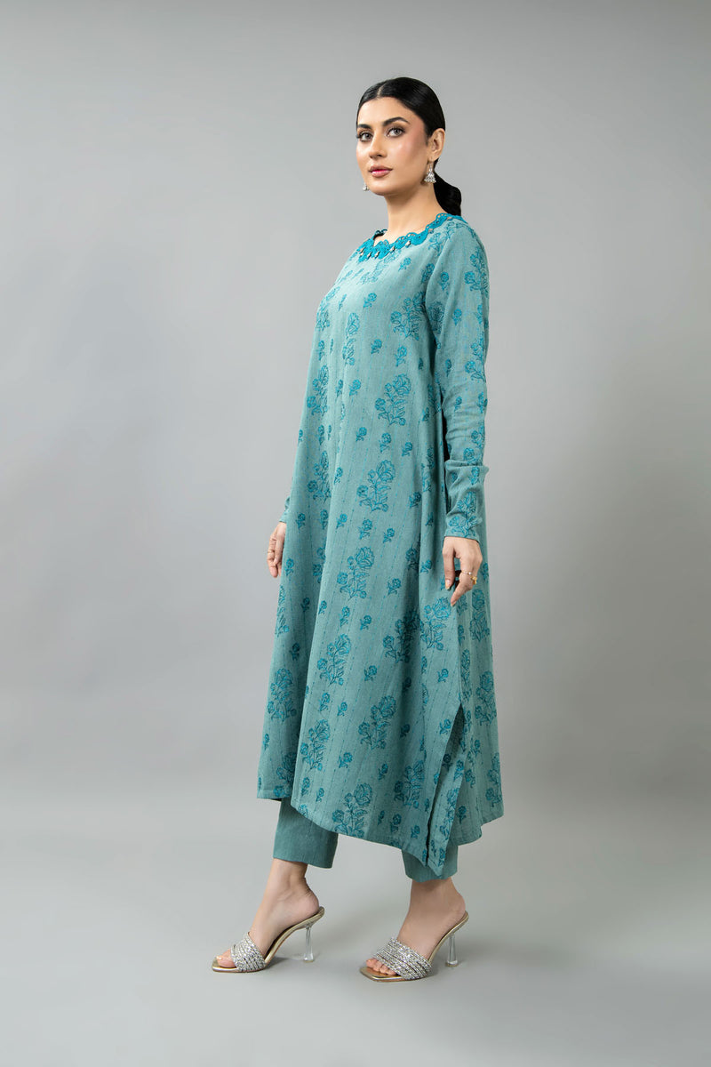 EMBROIDERED COTTON KARANDI 2 PCS (UNSTITCHED)